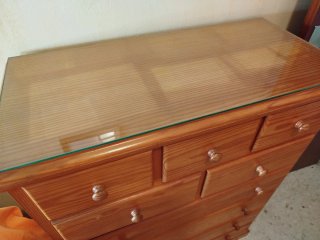 Cómoda Sinfonier Madera Pino Macizo 9 Cajones