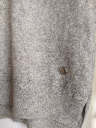 Premium Camisola Esmara 100% Caxemira Cinza Clara