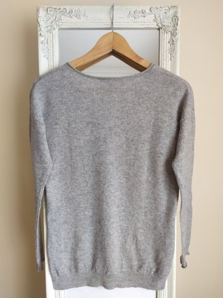 Premium Camisola Esmara 100% Caxemira Cinza Clara