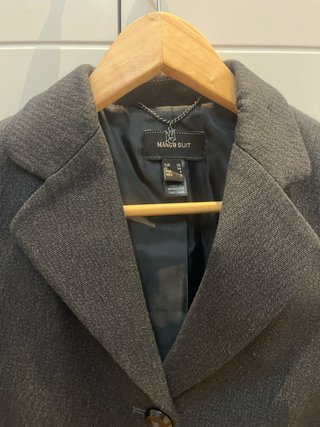 Conjunto Sastre Mango Suit Negro y Gris