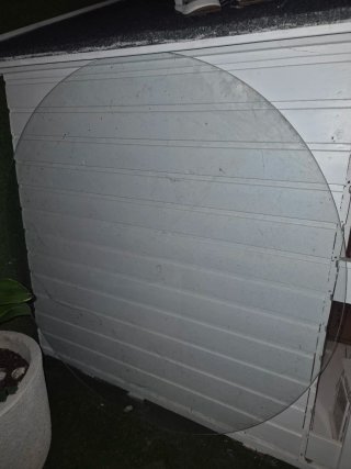 Cristal mesa redonda 120cm