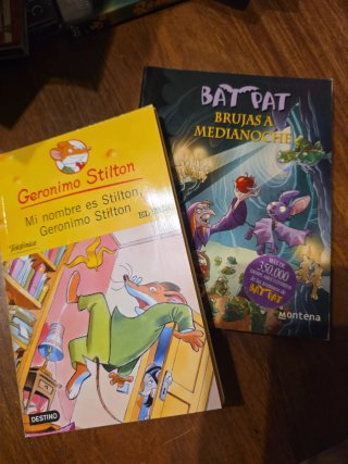 Lote 2 libros Bat Pat 2. Brujas a medianoche, y