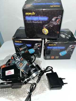 Linterna Frontal Boruit a bateria