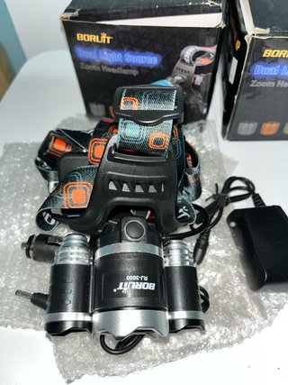 Linterna Frontal Boruit a bateria