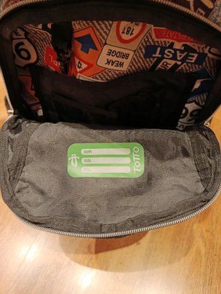 Mochila totto Escolar con Diseño de Señales de Trá