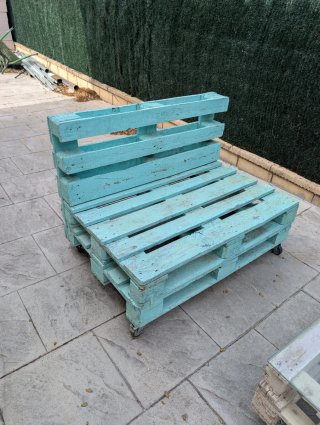 Conjunto Palets: Sofá, Sillón y Mesa Centro