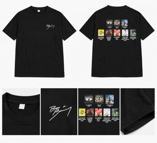 Camiseta Bad Bunny Estampada Gráfica Negra