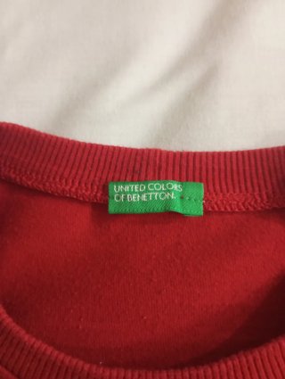 Camiseta Benetton manga larga roja