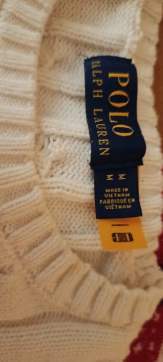 Jersey Polo Ralph Lauren Blanco Talla M