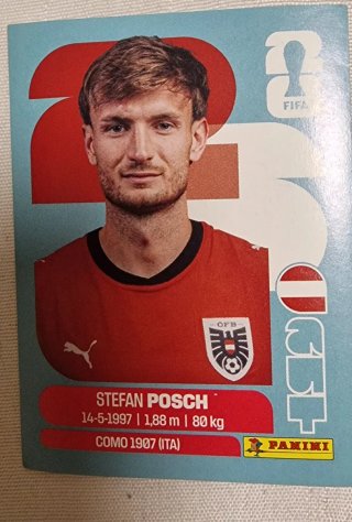 Cromo Stefan Posch Austria 2023 FIFA