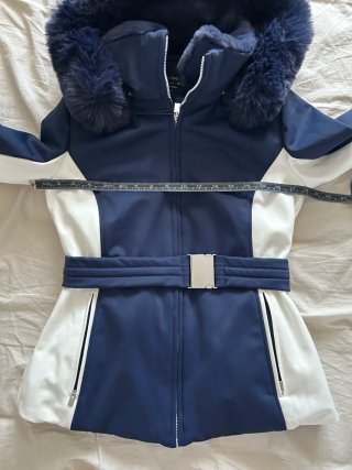 Chaqueta de esquí Oysho azul y blanca Talla S
