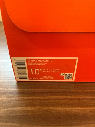 Nike Metcon 10 Talla 42.5 Negro/Gris