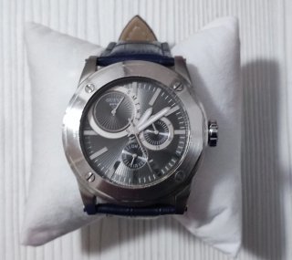 Reloj Guess Plateado y Azul