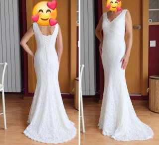 Vestido de Novia Blanco tengo la etiqueta