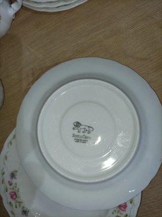 Juego 10 Tazas / pocillos y Platos Santa Clara