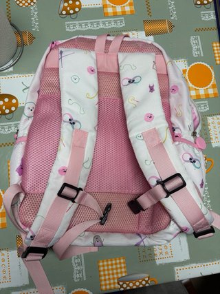 Mochila Almudena Cid Rosa y Blanca