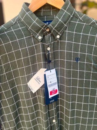 Camisa de cuadros verde para caballero ESTRENAR