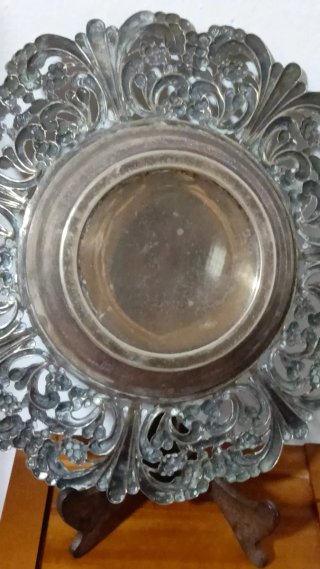 Centro de Mesa Antiguo Alpaca 25cm