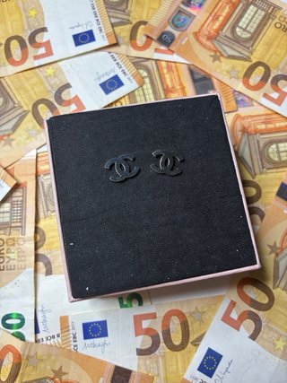 Pendientes Chanel Plateados