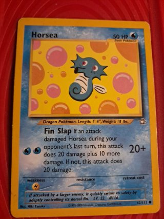 Carta Pokemon Horsea Base Set 62/111