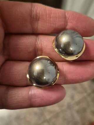 Pendientes Vintage Chapados en Oro Gris