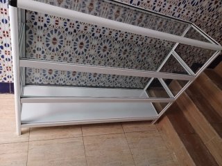 Mostrador de cristal para negocio