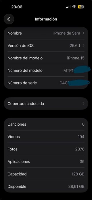 iPhone 15 Rosa 128GB