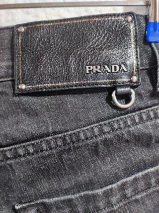 Bermudas vaqueras Prada negras