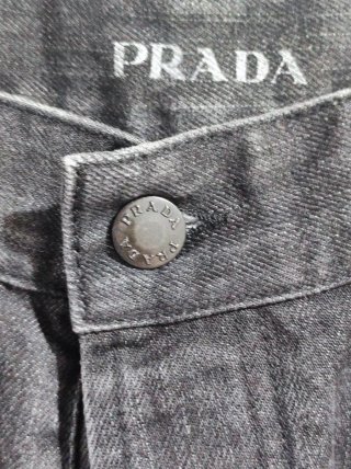 Bermudas vaqueras Prada negras
