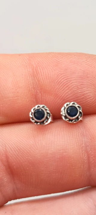 Pendientes de Plata Zafiro.