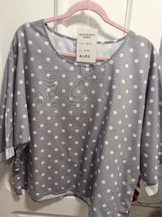 Blusa Mujer Lunares Manga Tres Cuartos Talla XXL