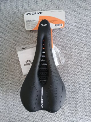 Sillín Bici  Memory Foam anti prostático Negro