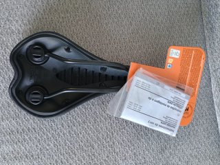 Sillín Bici  Memory Foam anti prostático Negro