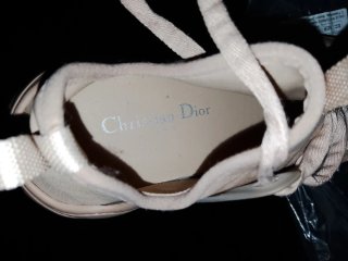 Zapatos Dior Beige/Rosa Talla 39