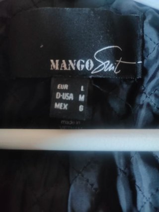 Abrigo elegante Mango negro mujer