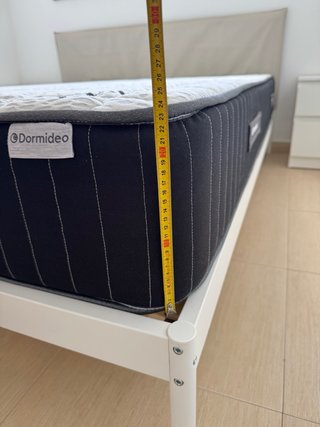 Estructura Cama Ikea + Colchón Dormideo 160x200