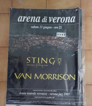 Poster Arena di Verona Sting Van Morrison 1997