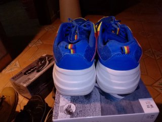 Zapatillas Crivit Azul y Amarillo Talla 43