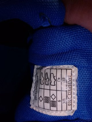 Zapatillas Crivit Azul y Amarillo Talla 43