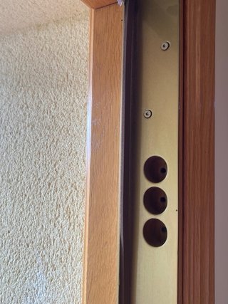 Puerta blindada madera