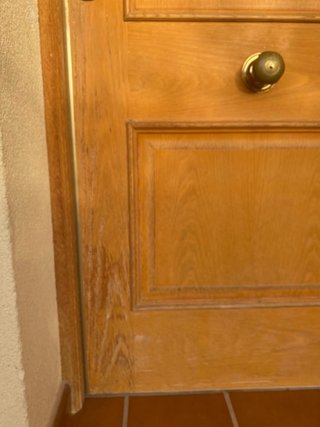 Puerta blindada madera