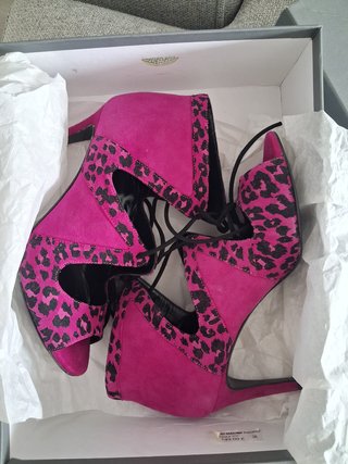 Scarpe Minelli donna fucsia leopardate camoscio