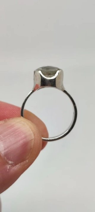 Anillo de Plata y Prasiolita.