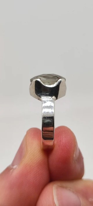 Anillo de Plata y Prasiolita.