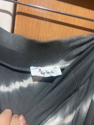 Falda Larga Tie Dye Gris y Blanca de algo bonito