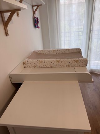 Cambiador blanco compatible con Ikea Hemnes