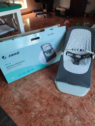 Cuna de madera blanca, minicuna, amaca jane