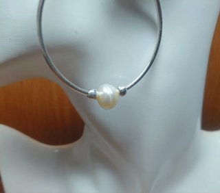 Pendientes Aro Plata y Perlas
