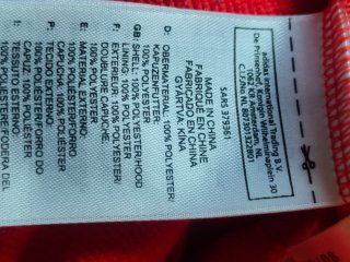 Chaqueta Adidas Naranja Hombre