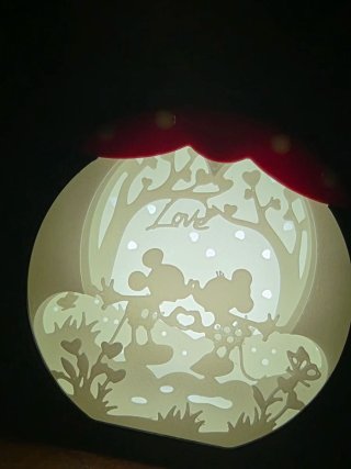 Lamp Shadow Box Topolino e Minnie